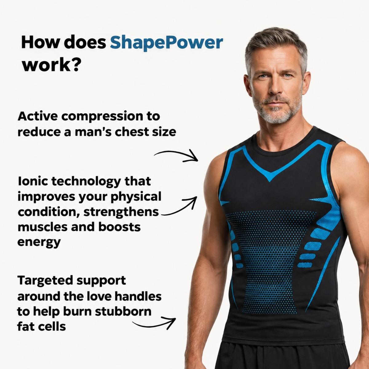 ShapePower™ – No More Sucking In Your Stomach. It Stays Flat on Its Own.